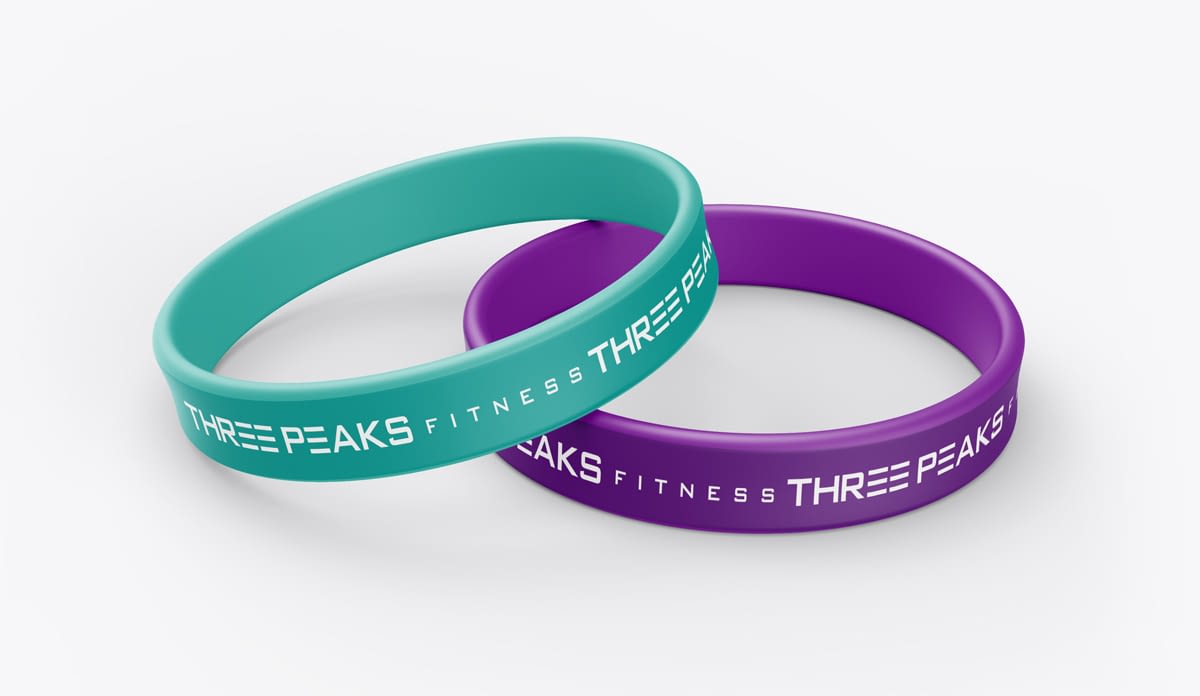 three peaks branding design bracelet mockup optimised