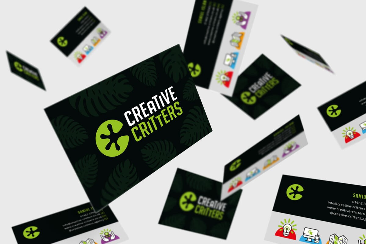 creative design agency hertfordshire business card design