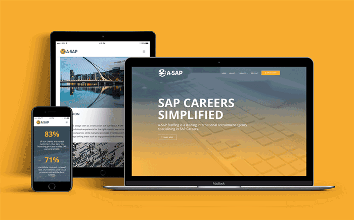 A SAP Staffing Recruitment Website Design