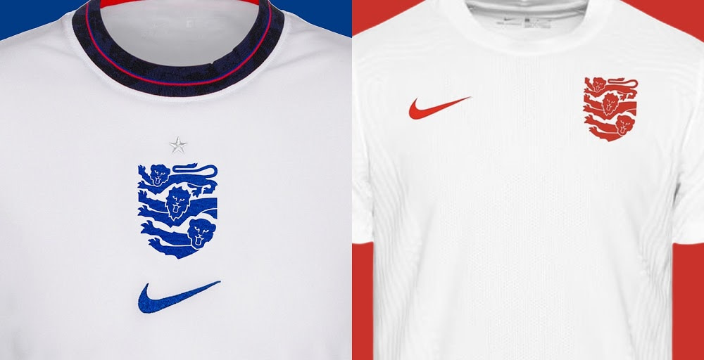 england football new kits for three lions redesign