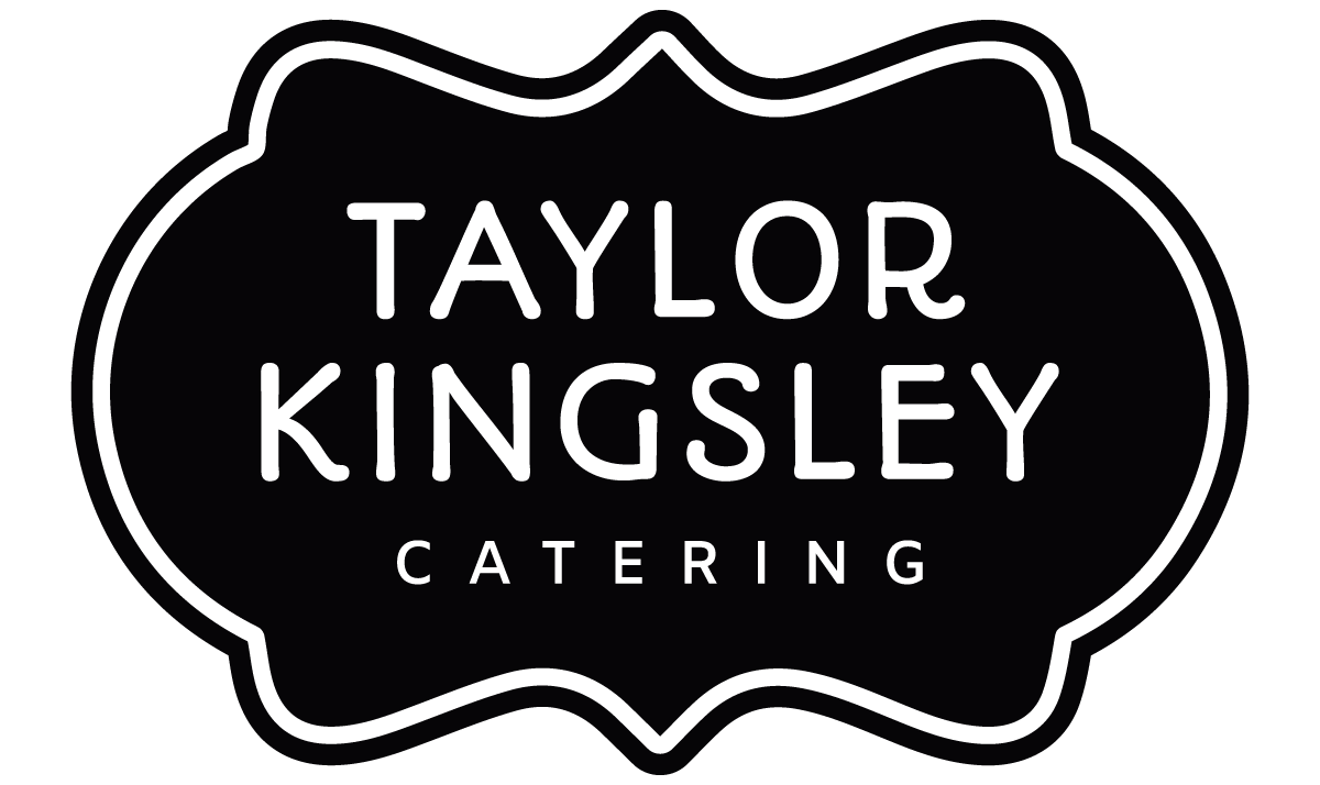taylor kingsley catering logo black and white